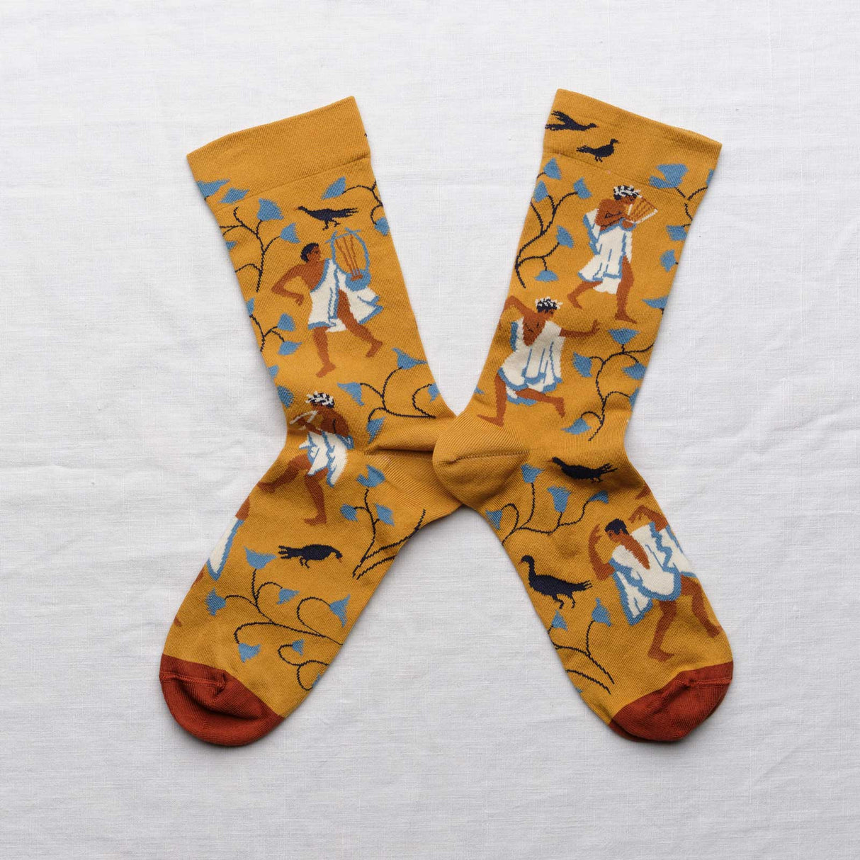 SS24 Minos Ocre Musiciens Adult Crew | MN3-01