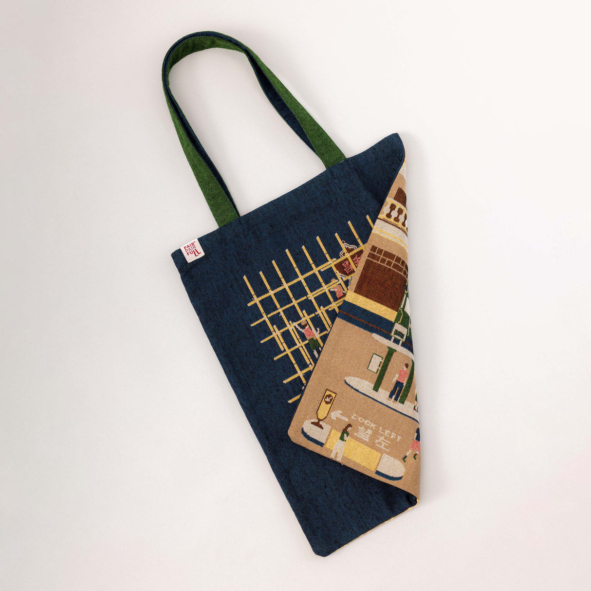 【Pre-order】 Bamboo Artistry Woven Jacquard Tote Bag