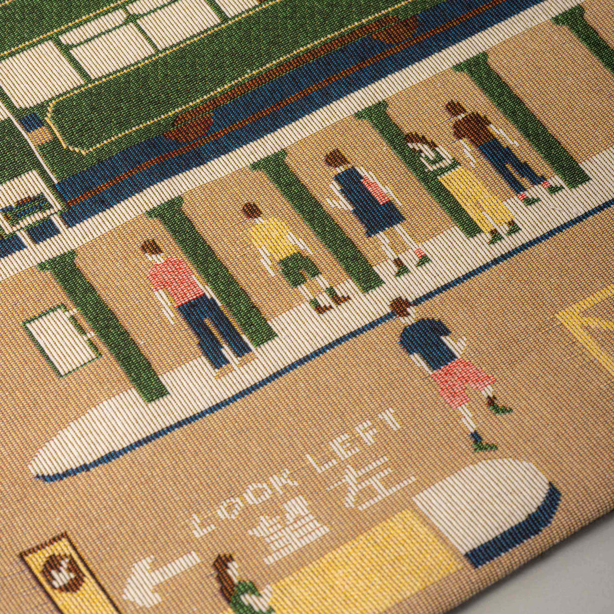 Bamboo Artistry Woven Jacquard Tote Bag