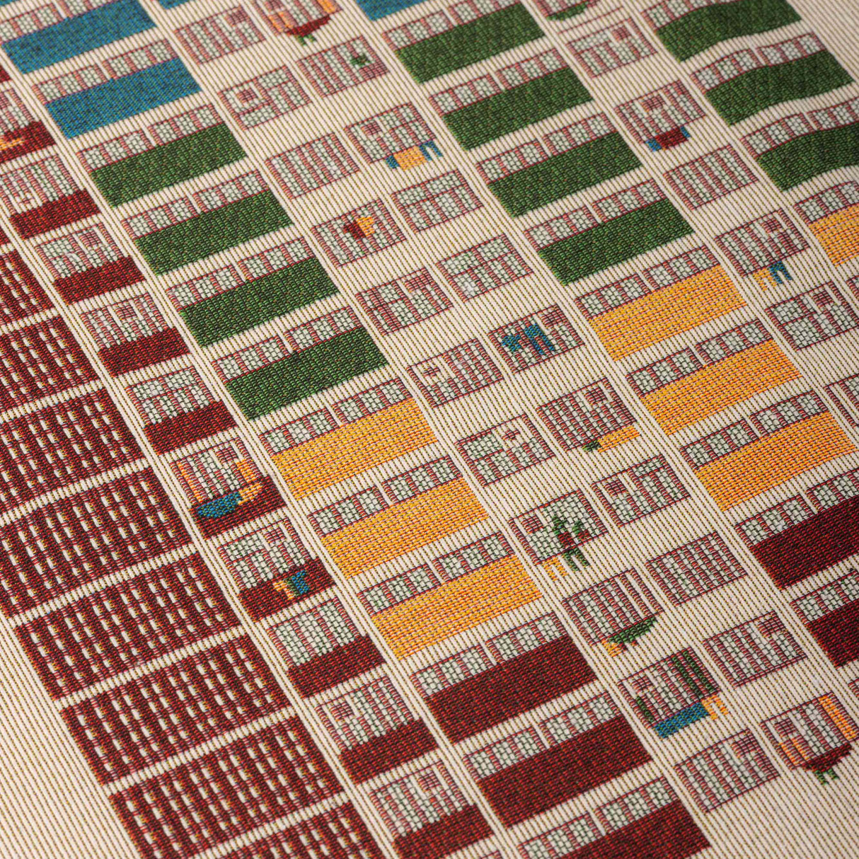 【Pre-order】Rainbow Square Woven Jacquard Tote Bag