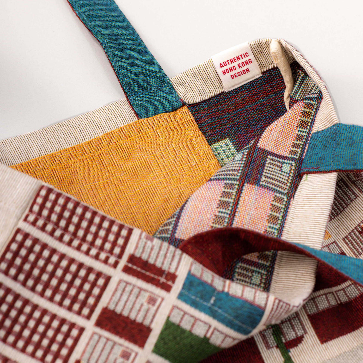 【Pre-order】Rainbow Square Woven Jacquard Tote Bag