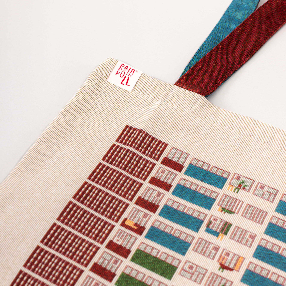 【Pre-order】Rainbow Square Woven Jacquard Tote Bag