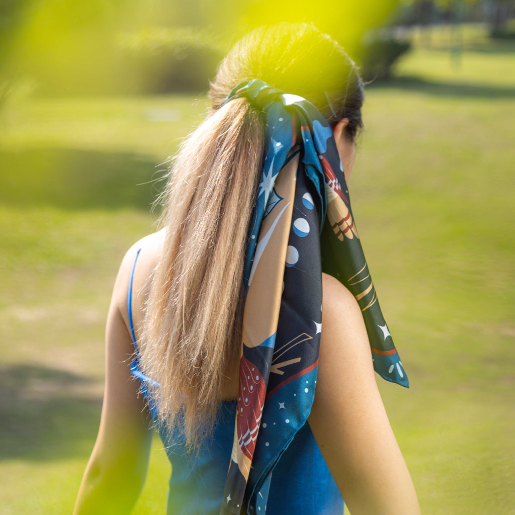 Laughing Owl Mulberry Silk Scarf