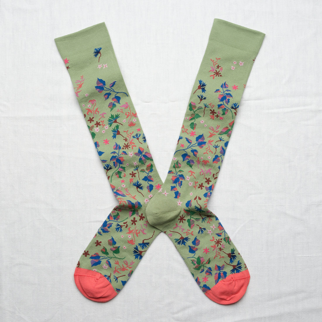 AW26 Conte Indien Liberty Vert-Vieilli Knee High | CO9-03
