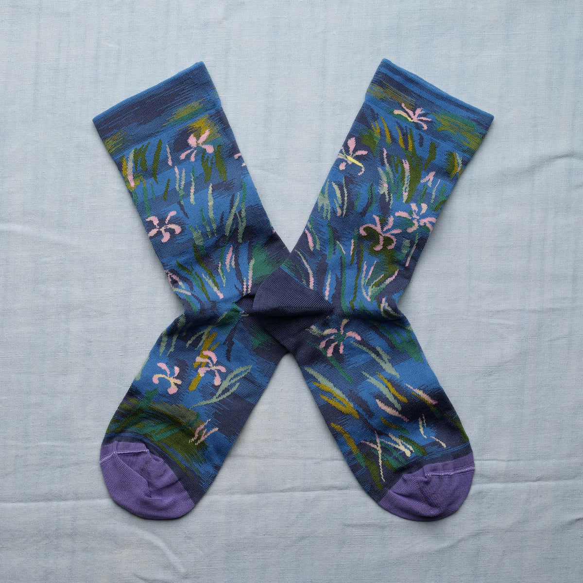 AW26 Monet Chaussette Monet Iris Cobalt Crew | MON4-01