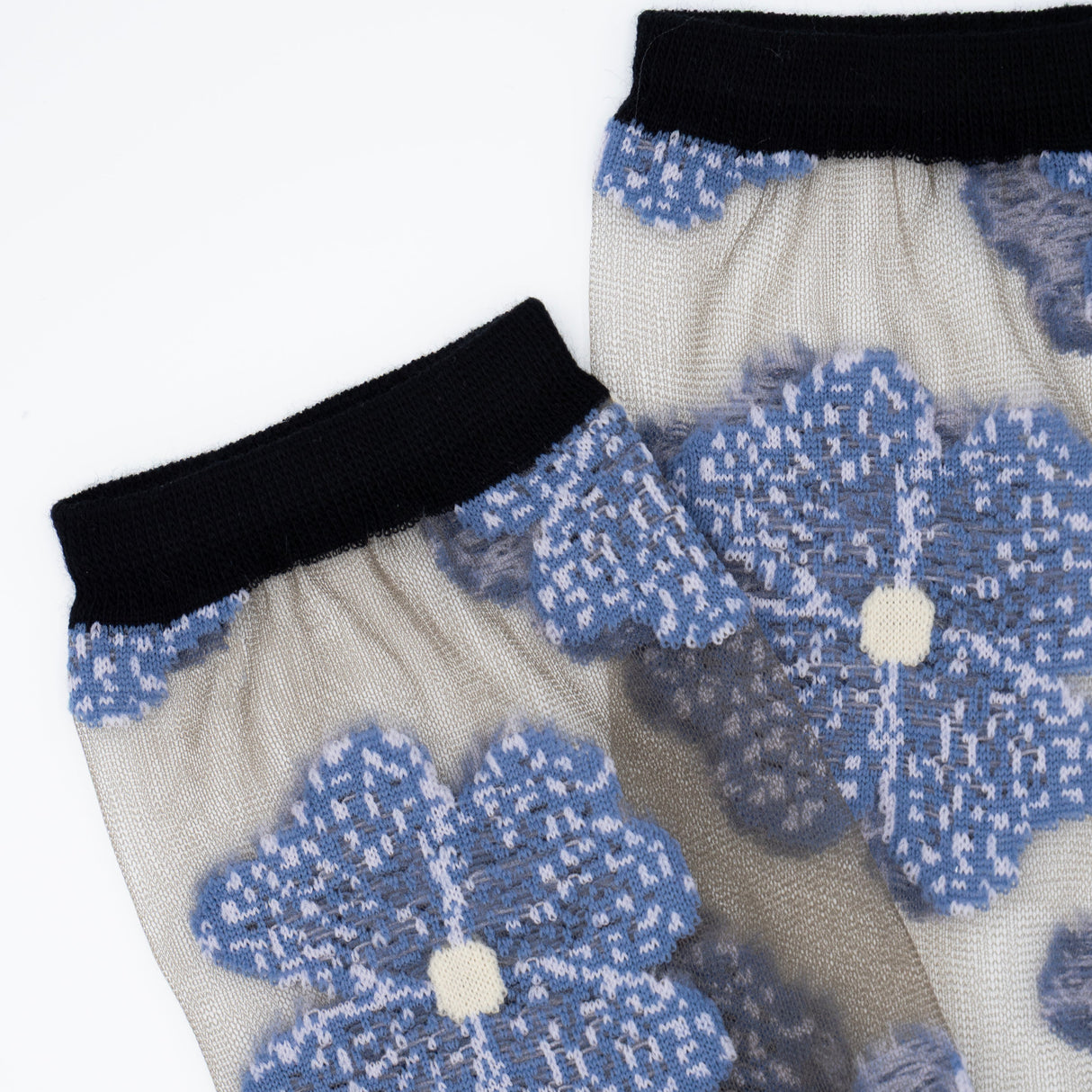 Murano Bleue Transparent Socks