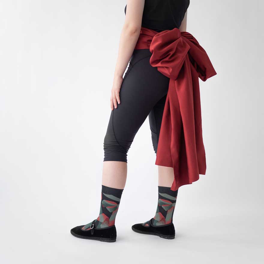 SS24 En Scene Faux Noir Noeud Adult Crew | DR1-01