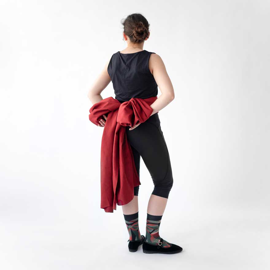 SS24 En Scene Faux Noir Noeud Adult Crew | DR1-01