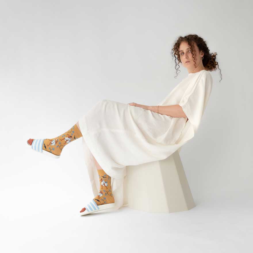 SS24 Minos Ocre Musiciens Adult Crew | MN3-01