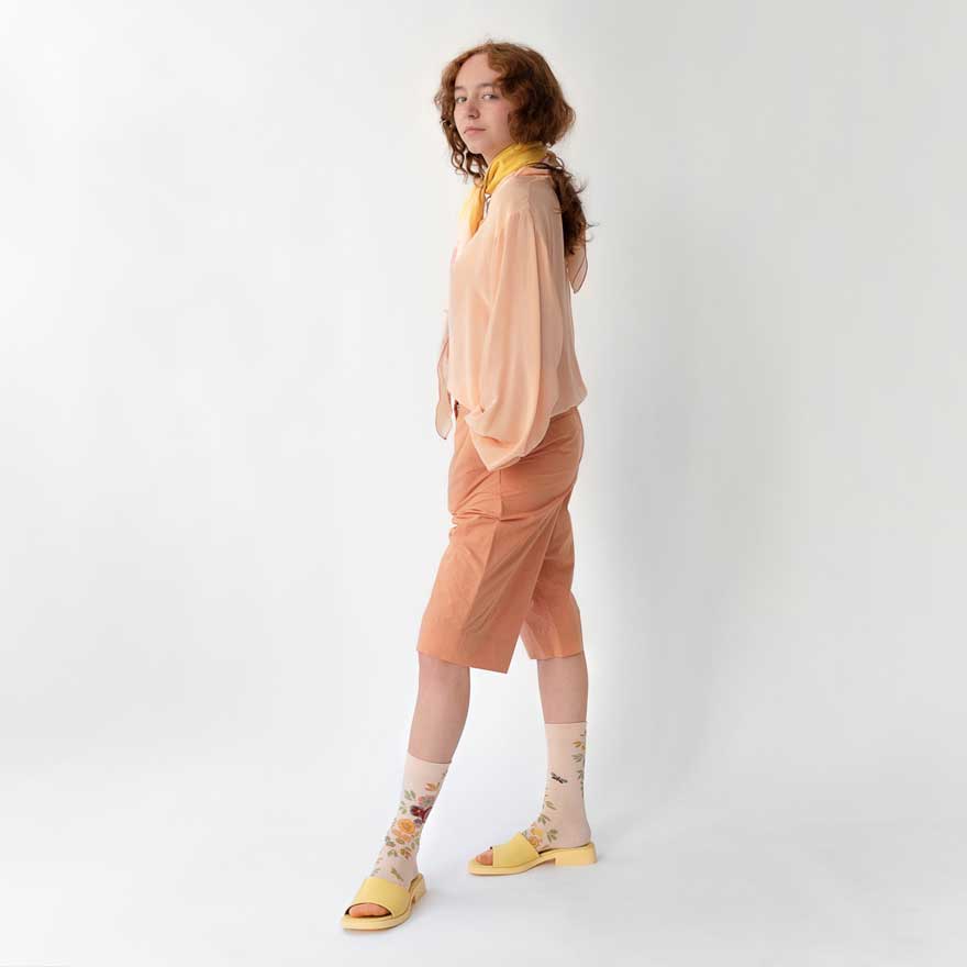 SS24 Le Poete Rose-Bouton Pensee Adult Crew | LP7-01