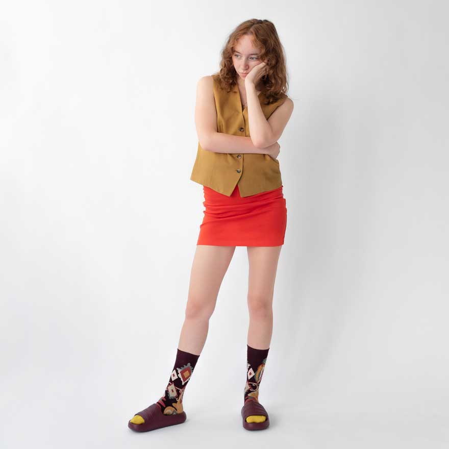 SS24 Le Poete Bordeaux Poete Adult Crew | LP4-01
