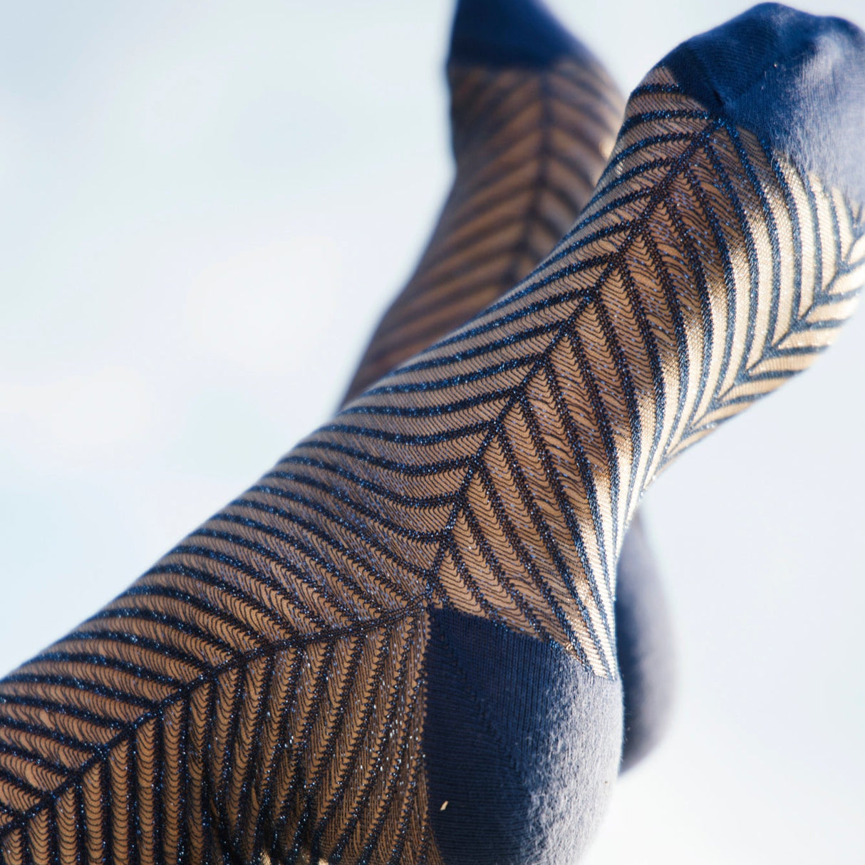 Sapin Bleue Transparent Socks