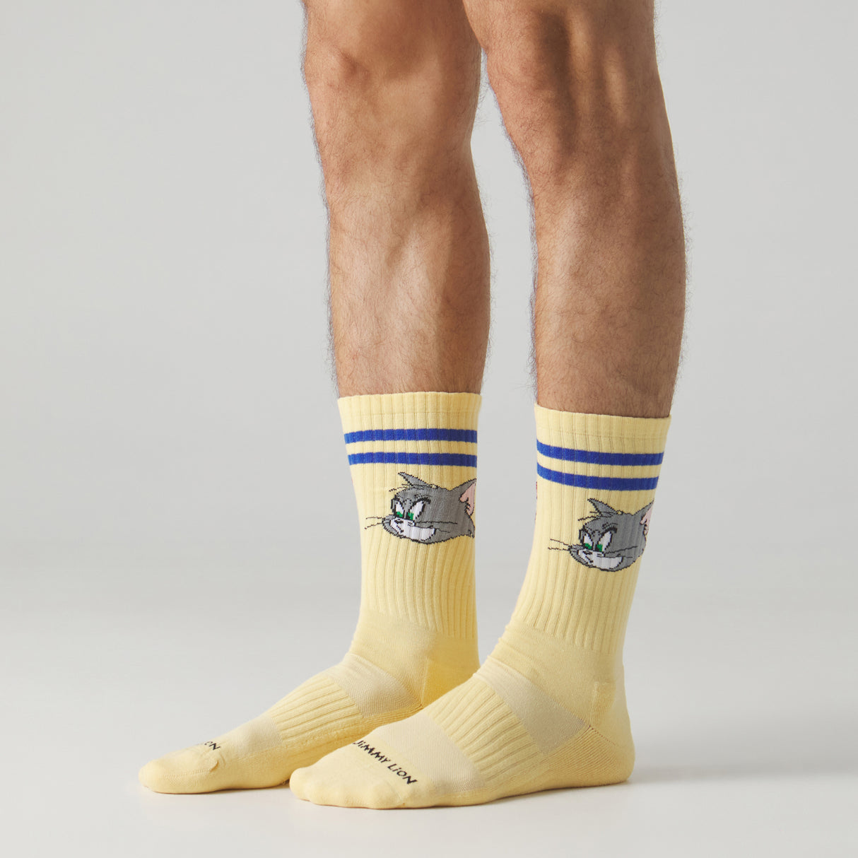 Athletic Tom And Jerry Heads Butter Yellow