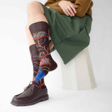 AW25 Le Bois Fleur Marron-Fonce Knee High | BO9-01