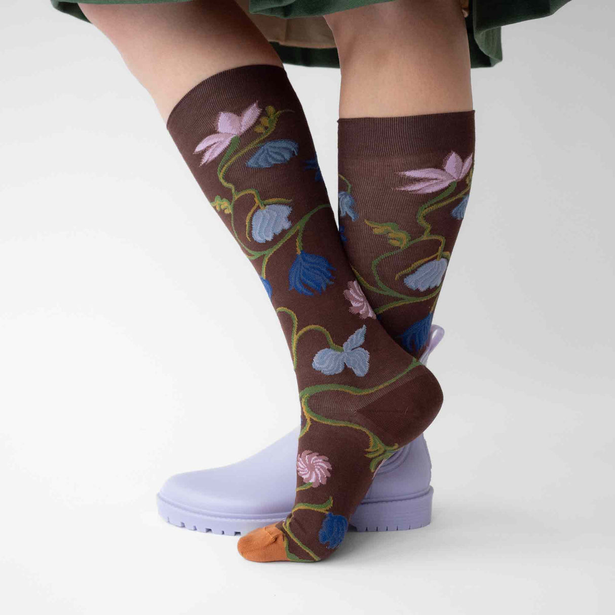 AW25 Le Bois Fleurs Chataigne Knee High | BO9-03