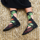 SS26 Eventail Ananas Faux Noir Crew | EV2-01