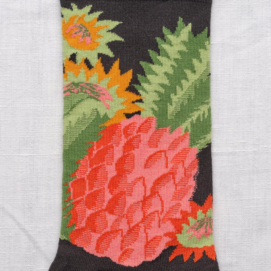 SS26 Eventail Ananas Faux Noir Crew | EV2-01
