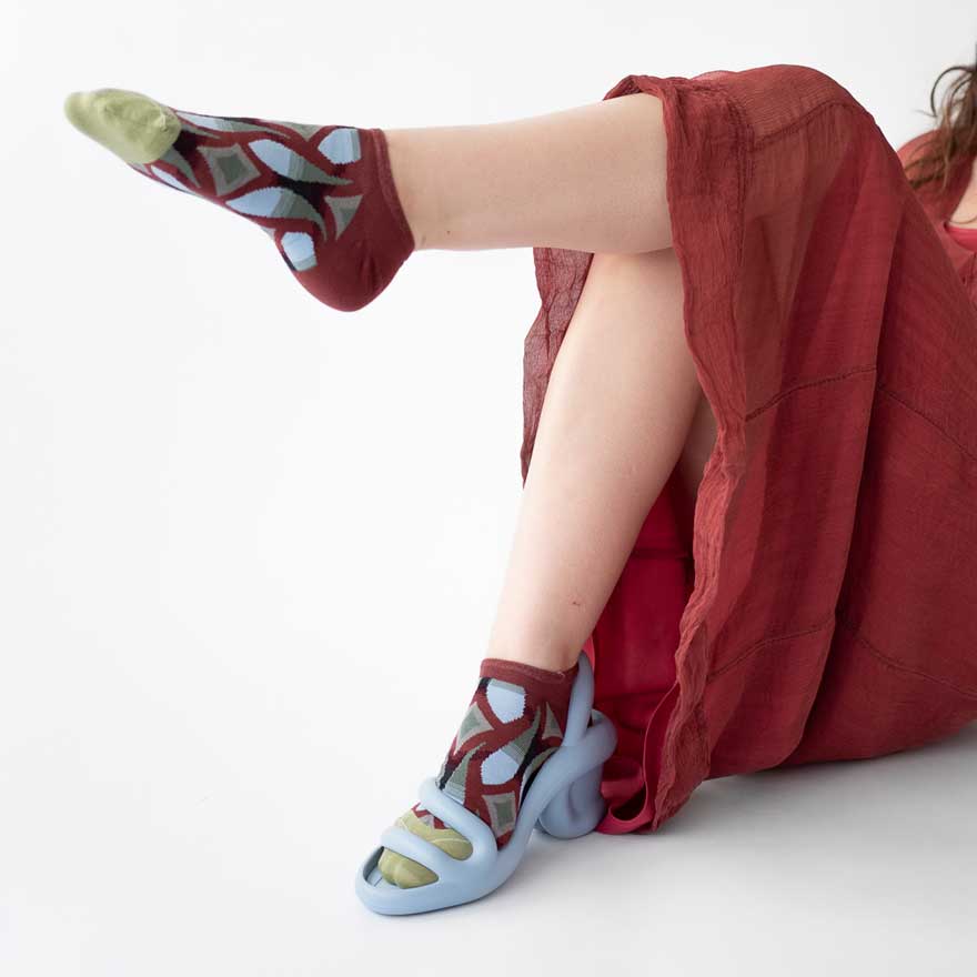 SS24 En Scene Porto Art Deco Adult Ankle |DR11-1