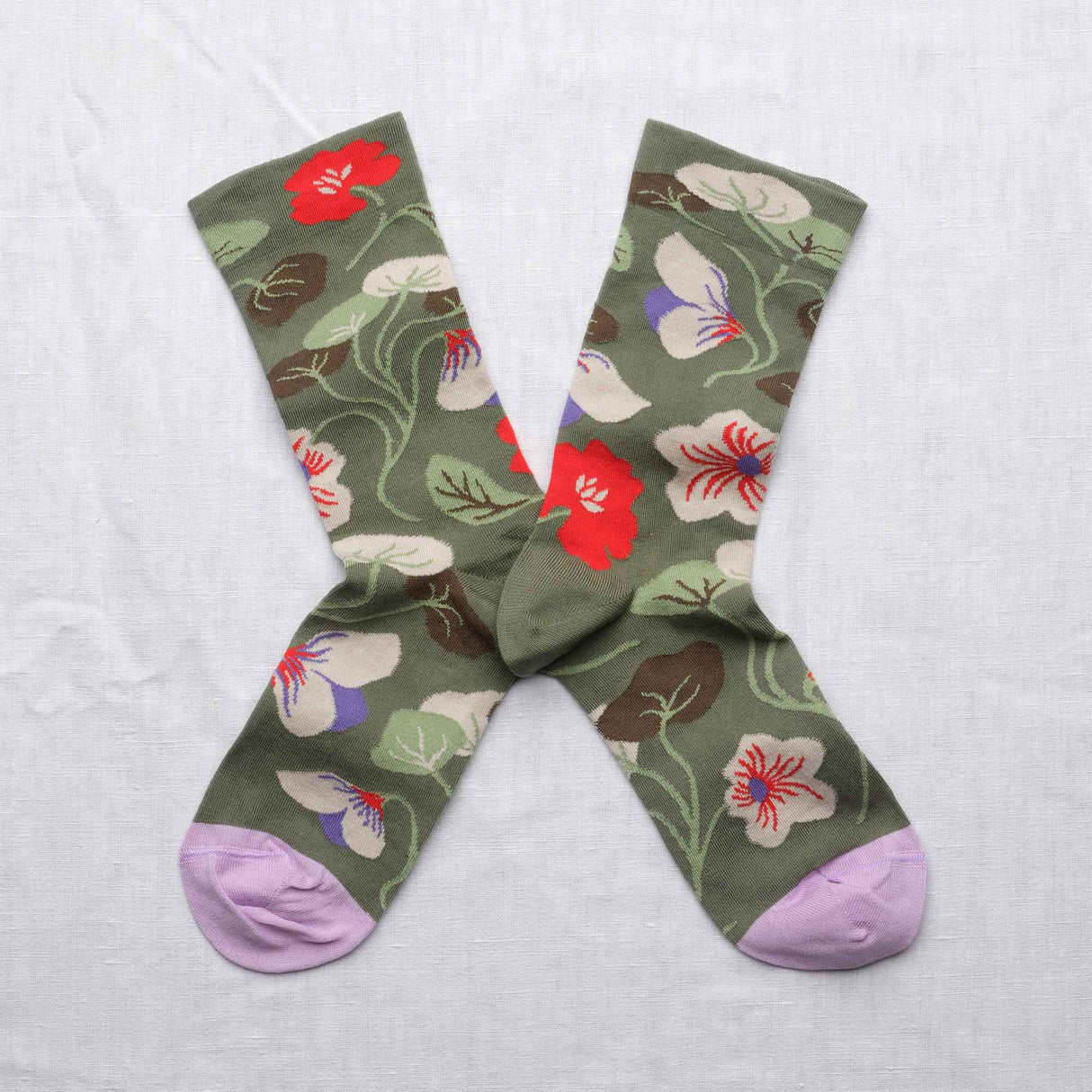 SS25 Tigre Fleurs Cedre Crew | TG8-01