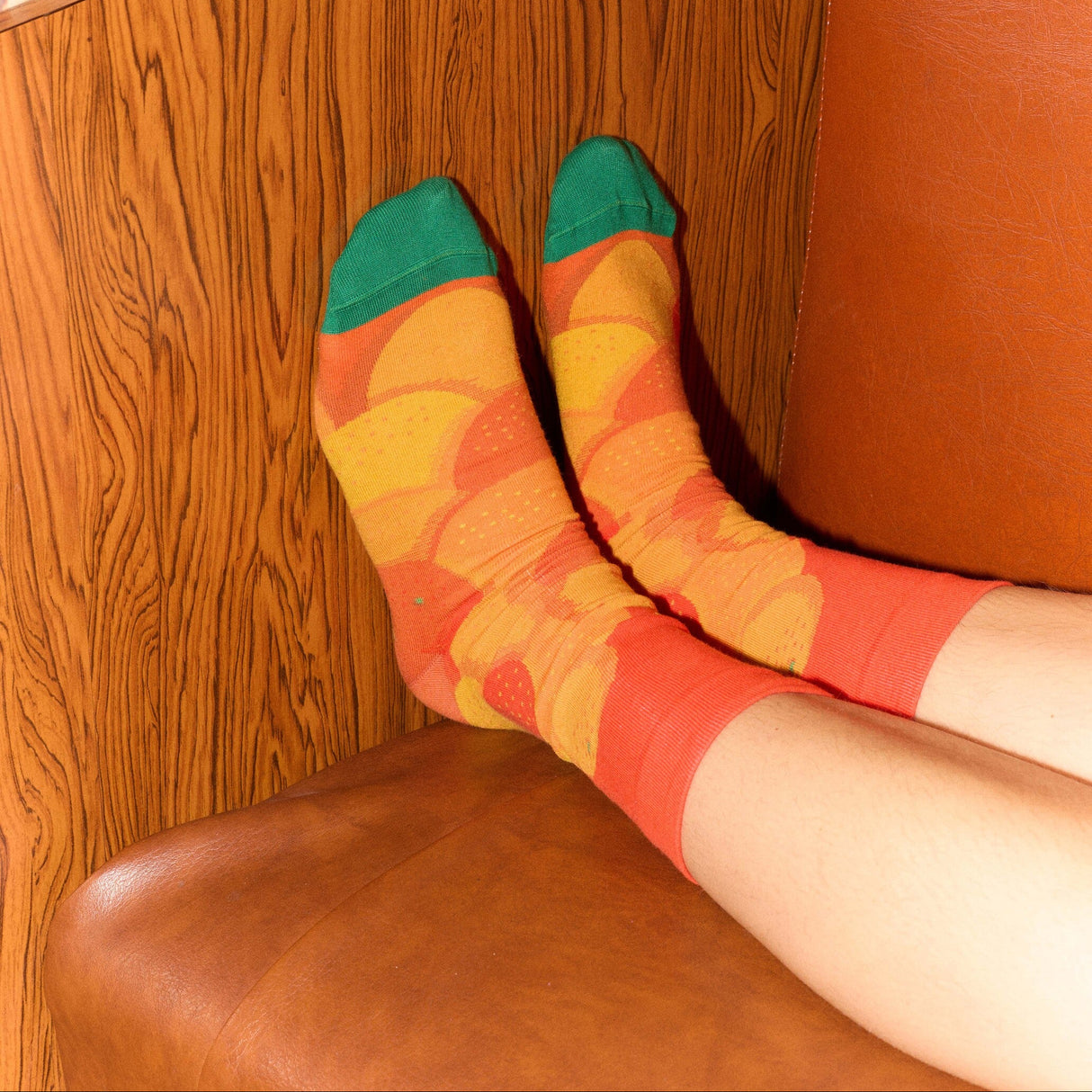 AW26 Colombage Agrumes Vermillon Crew | CB6-01