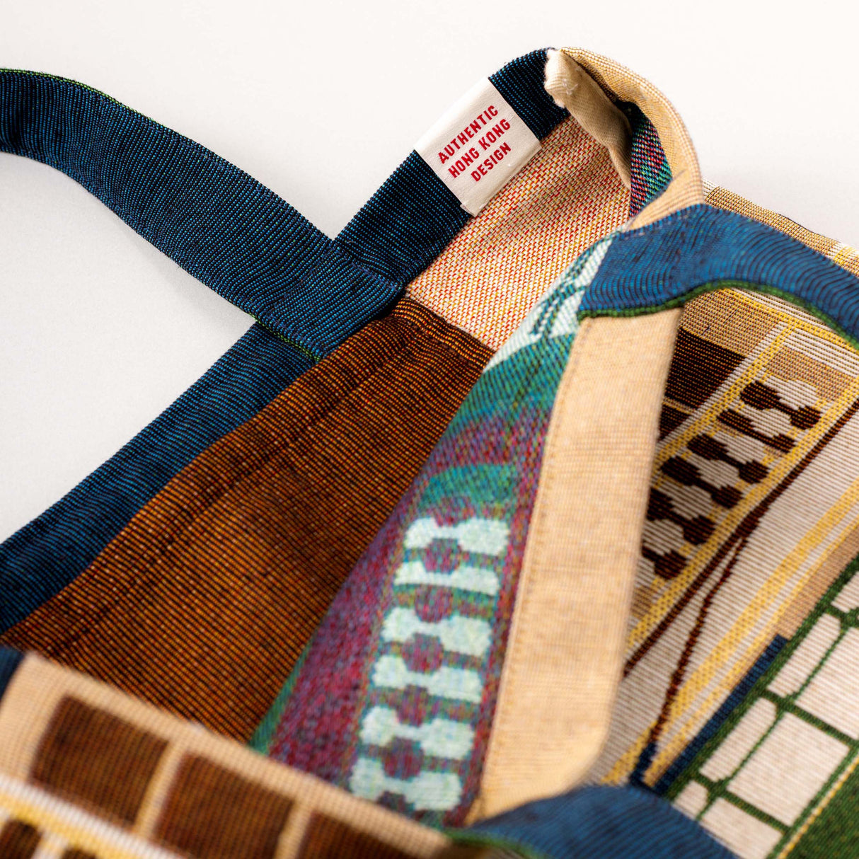 Bamboo Artistry Woven Jacquard Tote Bag