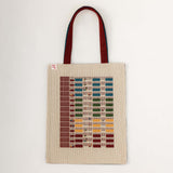 Rainbow Square Woven Jacquard Tote Bag