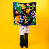 Romer's Tree Frog Mulberry Silk Scarf