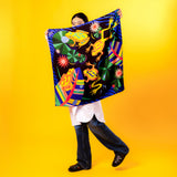 Romer's Tree Frog Mulberry Silk Scarf