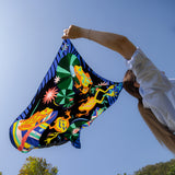 Romer's Tree Frog Mulberry Silk Scarf