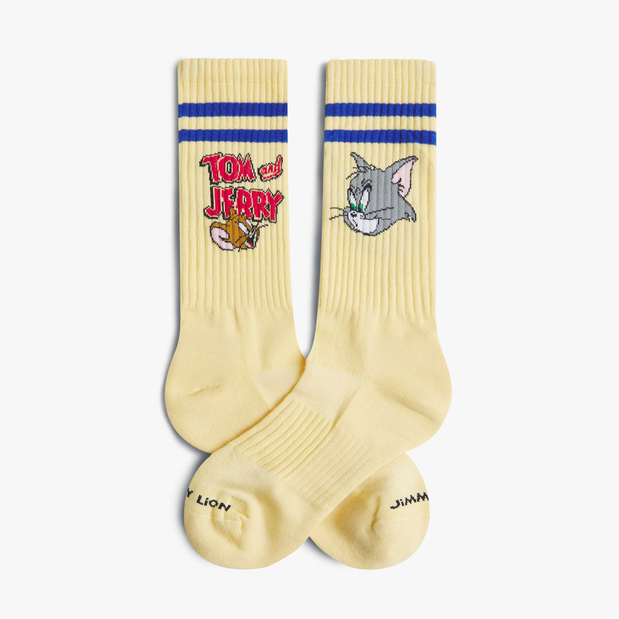 Athletic Tom And Jerry Heads Butter Yellow