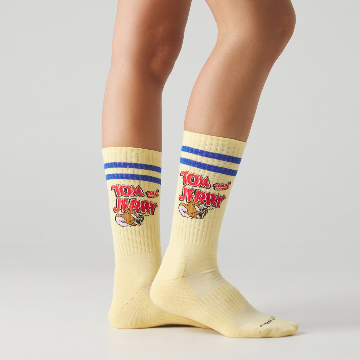 Athletic Tom And Jerry Heads Butter Yellow