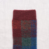 AW26 Wool Laine Bouclette Carreaux Multico Crew (Warm)| BCL6-01