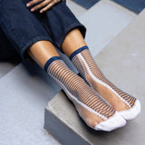 Boavista Blue Transparent Socks