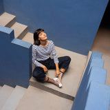 Boavista Blue Transparent Socks