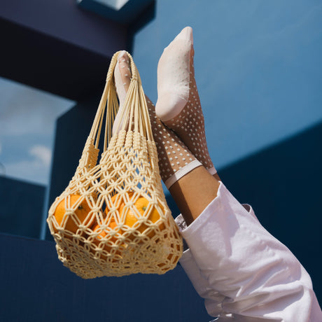 Crescent Dunes Menthe Transparent Socks