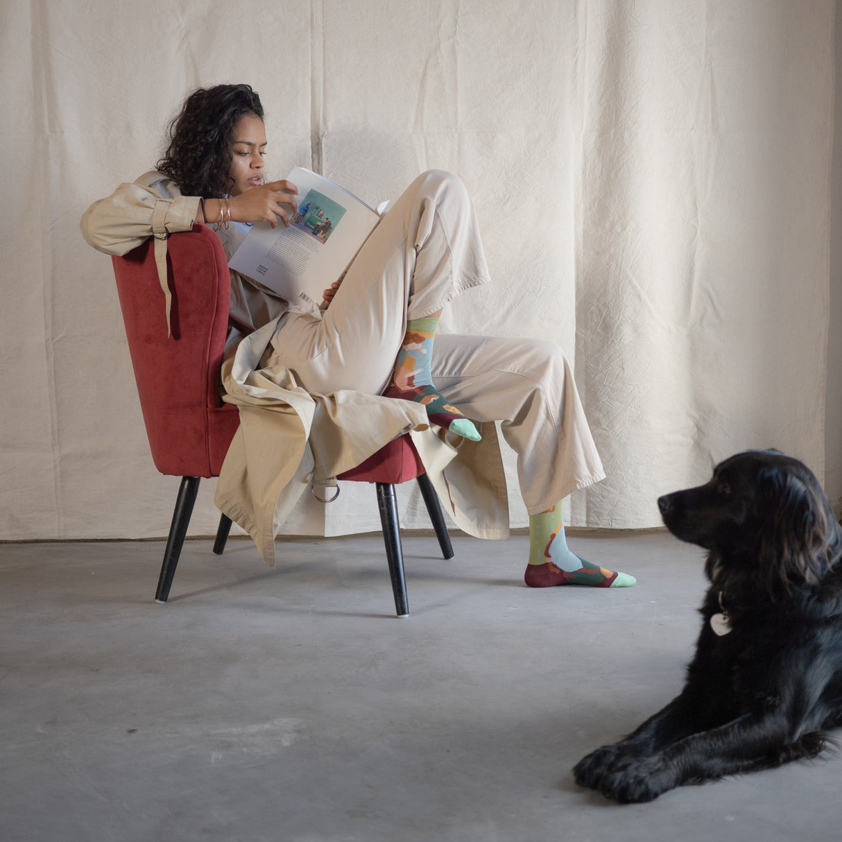 AW26 Dimanche Sieste Vert-Mousse Crew | DC4-01