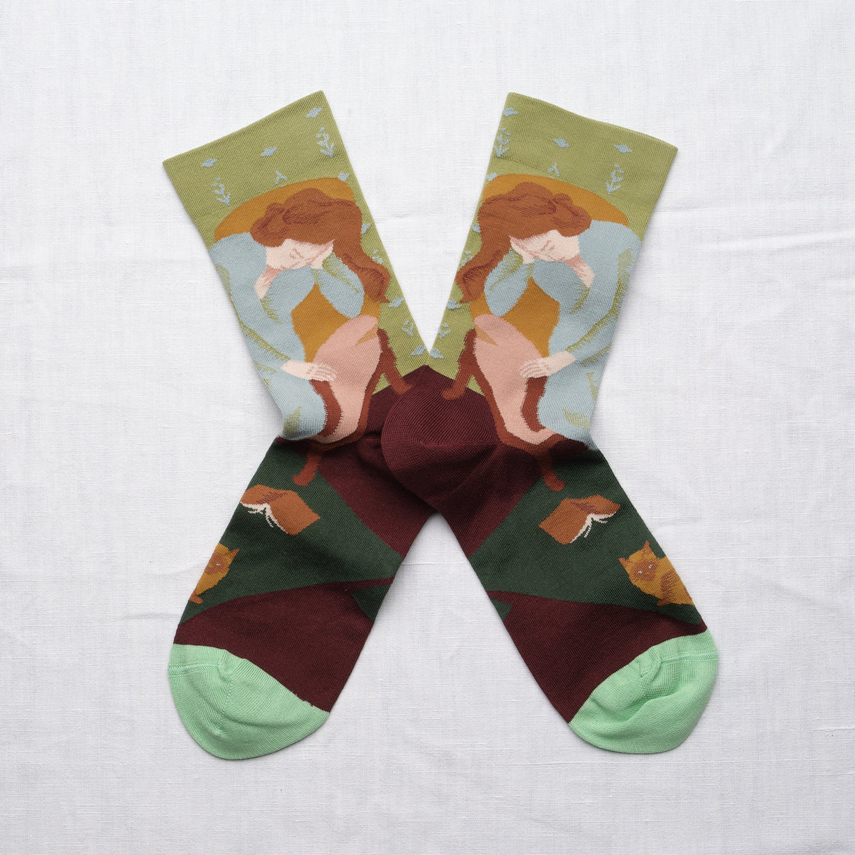 AW26 Dimanche Sieste Vert-Mousse Crew | DC4-01