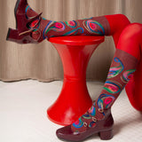 AW26 Conte Indien Paisley Porto Knee High | CO9-01