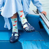 SS26 Eventail Semis Aqua Crew | EV3-01