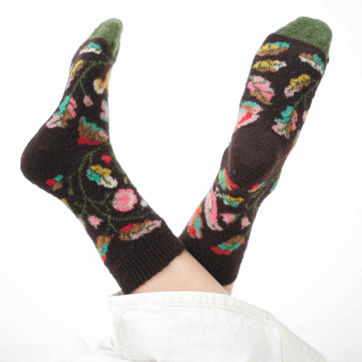 AW25 Wool Laine Bouclette Oiseau Noir (Warm) | BCL1-01