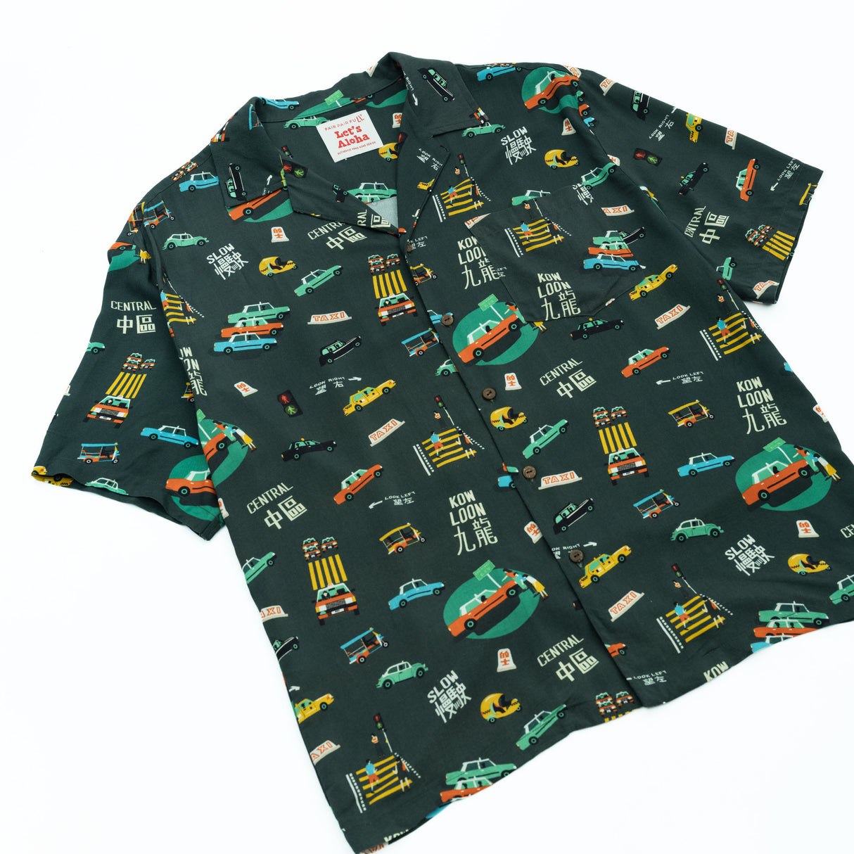 Taxi Please Hawaiian Aloha Shirt