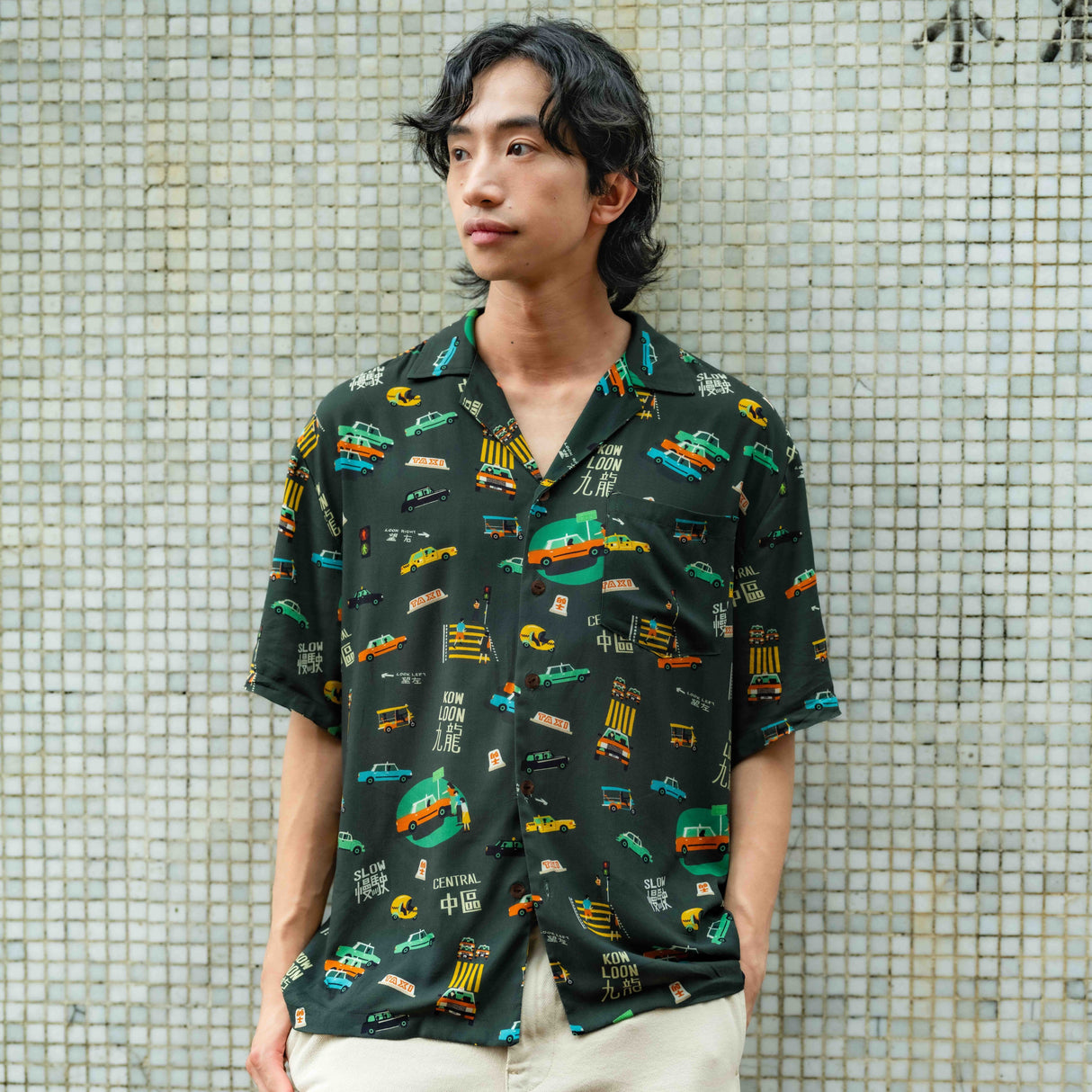 Taxi Please Hawaiian Aloha Shirt