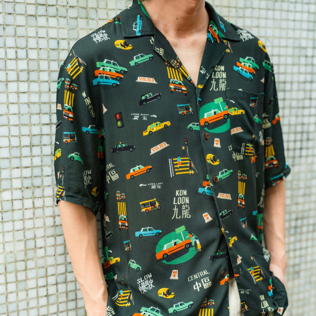 Taxi Please Hawaiian Aloha Shirt
