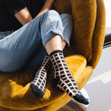 Ginza Black Transparent Socks