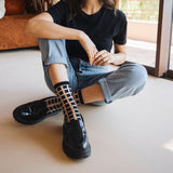 Ginza Black Transparent Socks