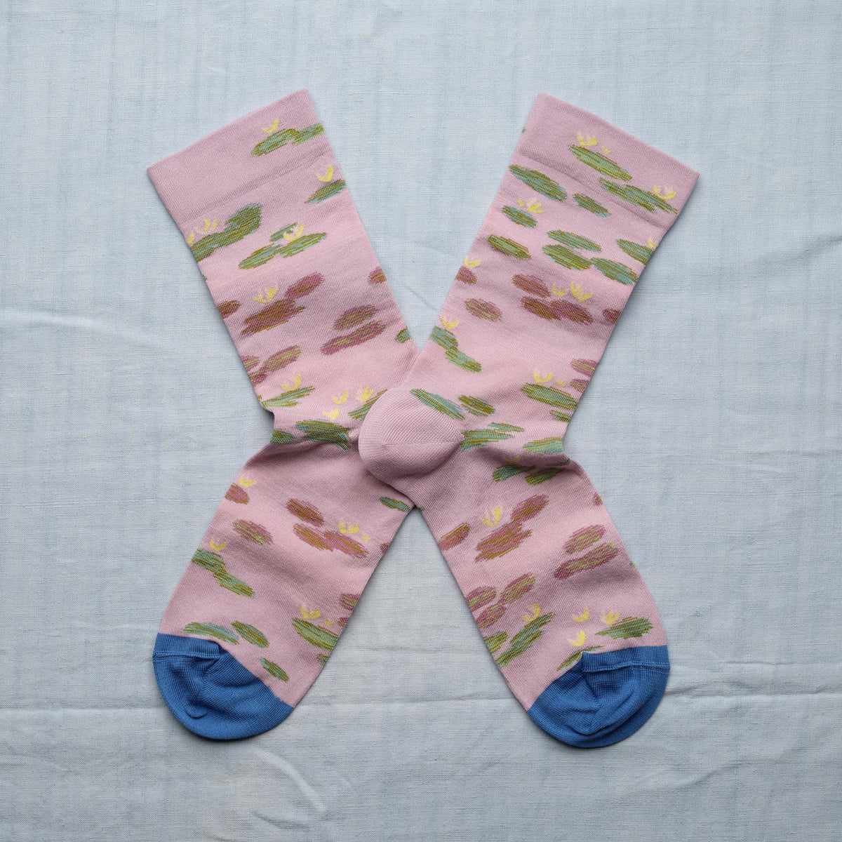AW26 Monet Chaussette Monet Semis Bois de Rose Crew | MON2-01