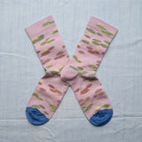 AW26 Monet Chaussette Monet Semis Bois de Rose Crew | MON2-01