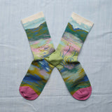 AW26 Monet Chaussette Monet Le Pont Aqua Crew | MON3-01