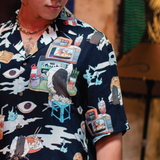 MOViE MANIA Midnight Kaidan Hawaiian Aloha Shirt