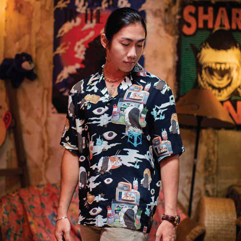 MOViE MANIA Midnight Kaidan Hawaiian Aloha Shirt – Pair Pair